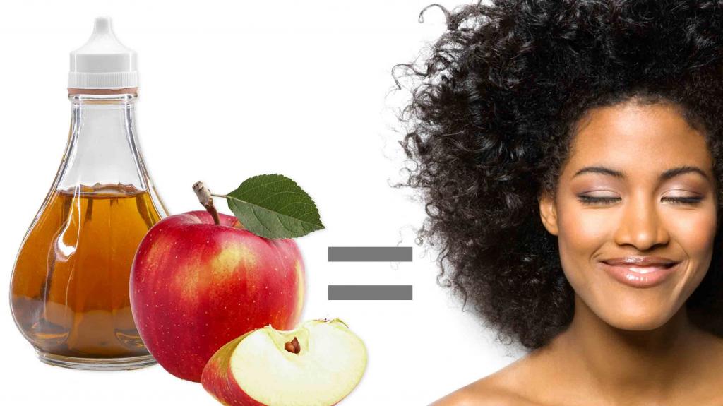 درمان موی سر چرب با سرکه سیب