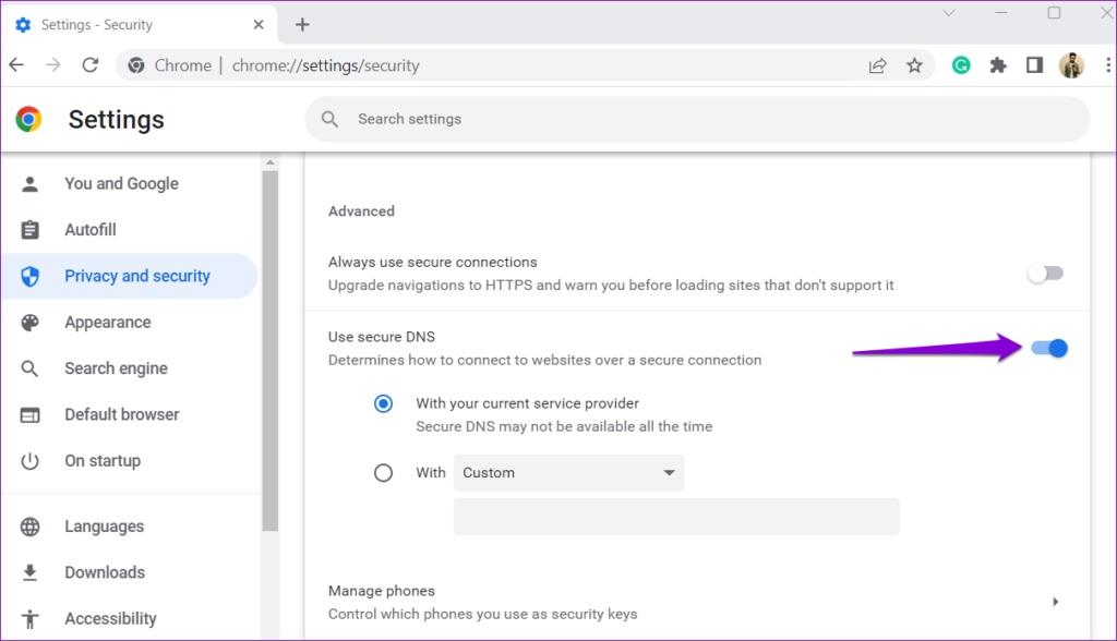 نحوه رفع خطای your connection is not private در Google Chrome 10