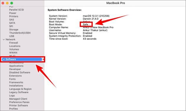 نحوه تشخیص فعال بودن Safe Boot در مک‌بوک 2