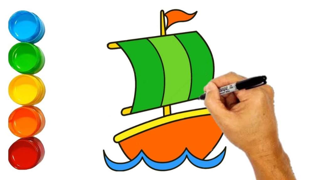نقاشی قایق 1