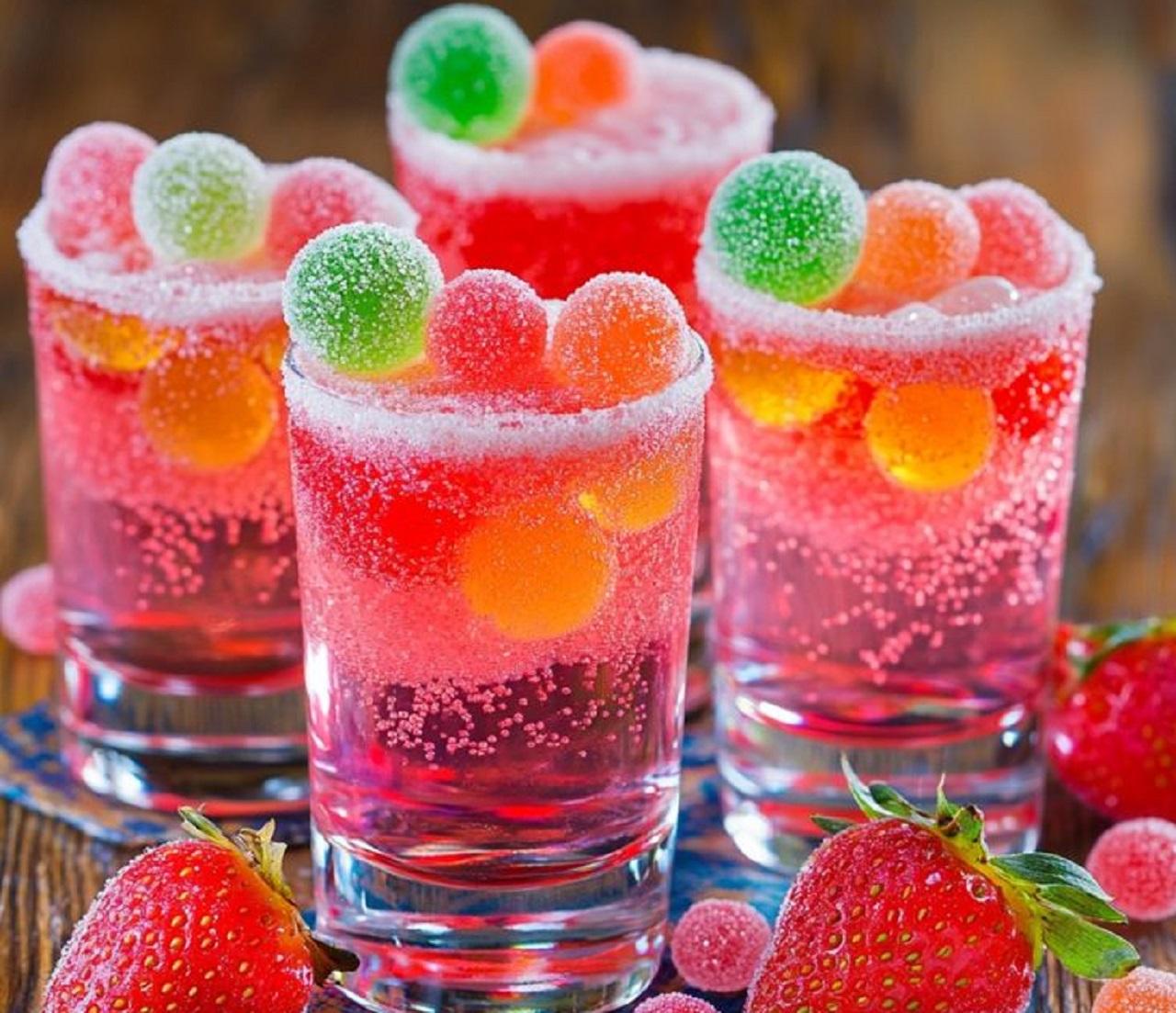 مدل ژله لیوانی یلدای لاکچری شات های ژلهای کندی کراش