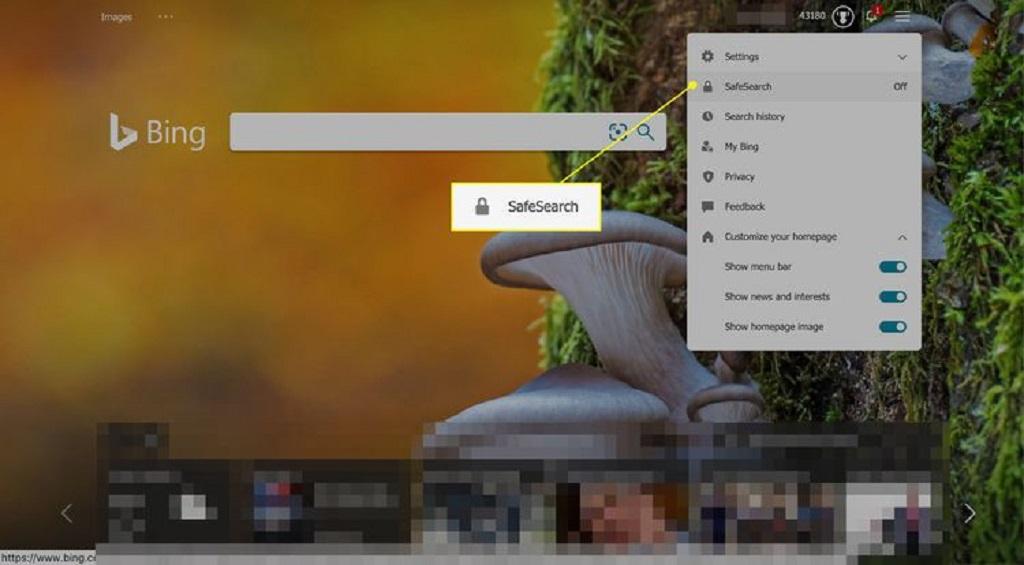 چگونه SafeSearch بینگ (Bing) را خاموش کنیم 2