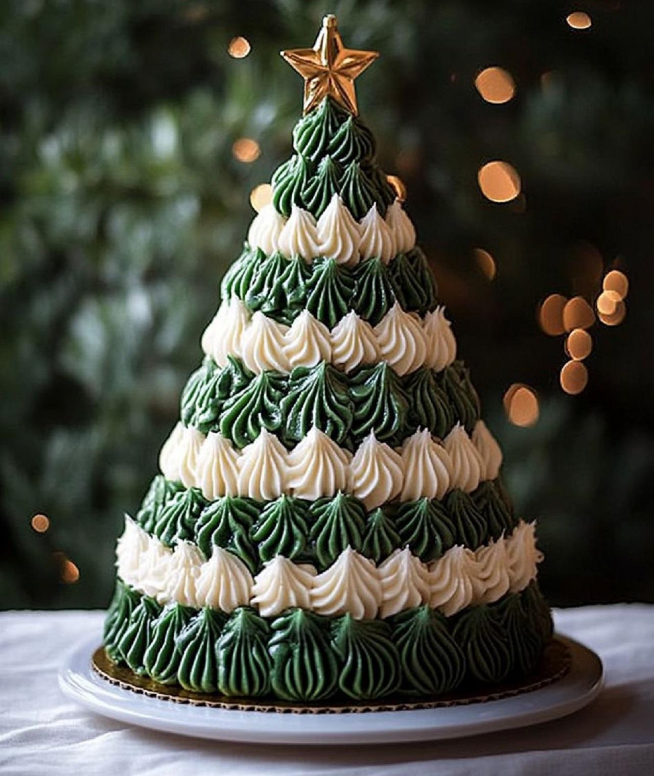 مدل کیک درخت کریسمس 1