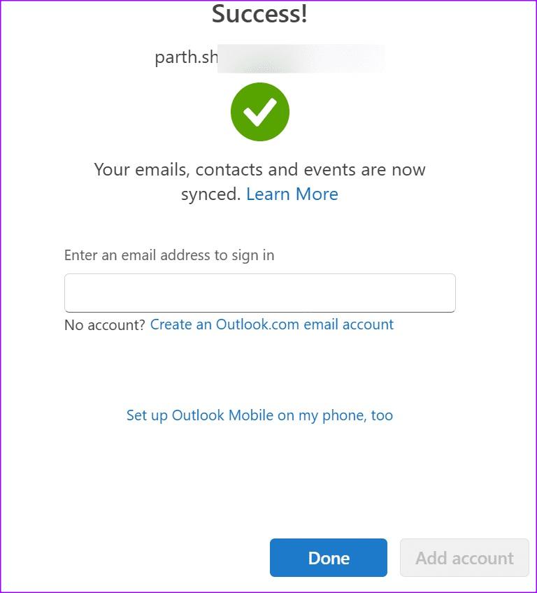نحوه افزودن ایمیل ایکلود به Outlook 14