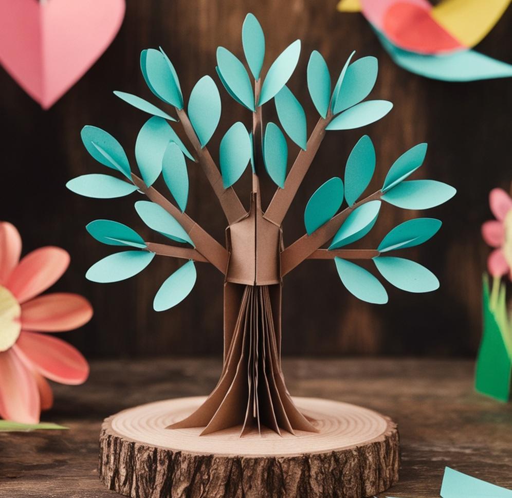 کاردستی با کاغذ رنگی برای مدرسه پسرانه 1