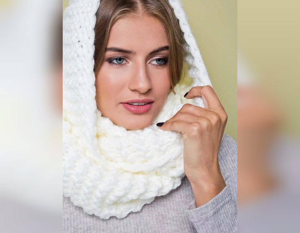انواع مدل روسری بافتنی زنانه ساده