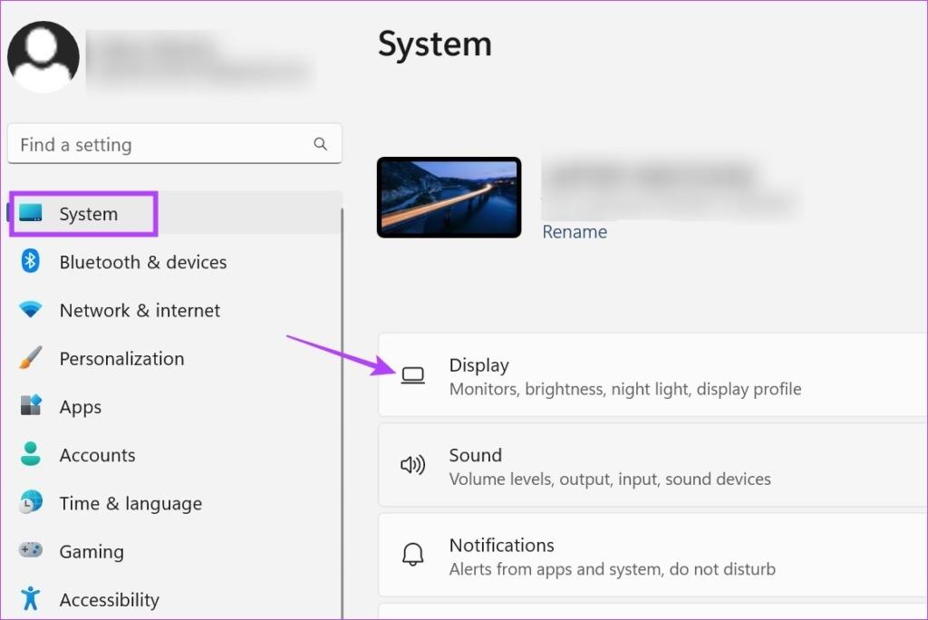 تبدیل لپ تاپ به صفحه نمایش از طریق تنظیمات نمایشگر ویندوز 11