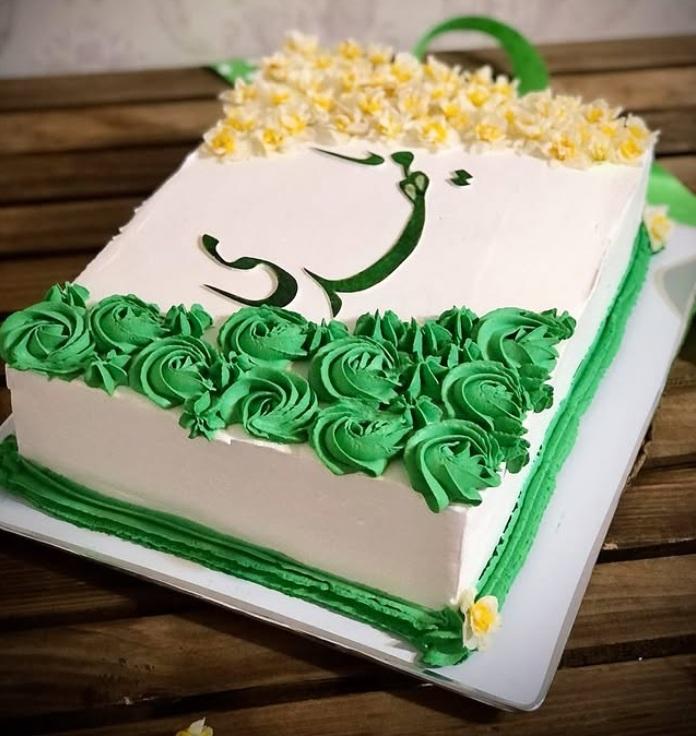 تزیین کیک خانگی نیمه شعبان 4