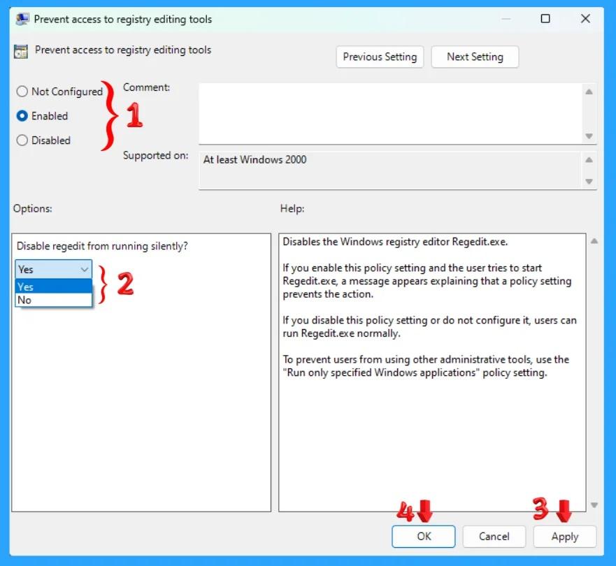 روش‌هایی برای فعال یا غیرفعال کردن ویرایشگر رجیستری 3