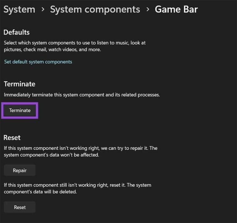 نحوه حذف Xbox Game Bar در ویندوز 11 5
