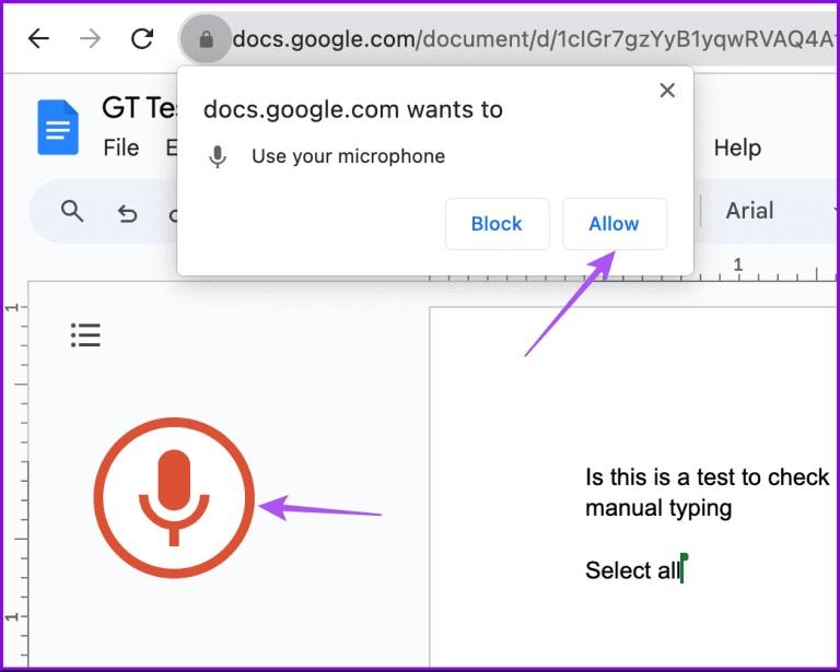 نحوه استفاده از تایپ صوتی در Google Docs 7