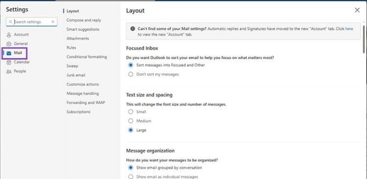 نحوه لغو ارسال نامه Outlook 11