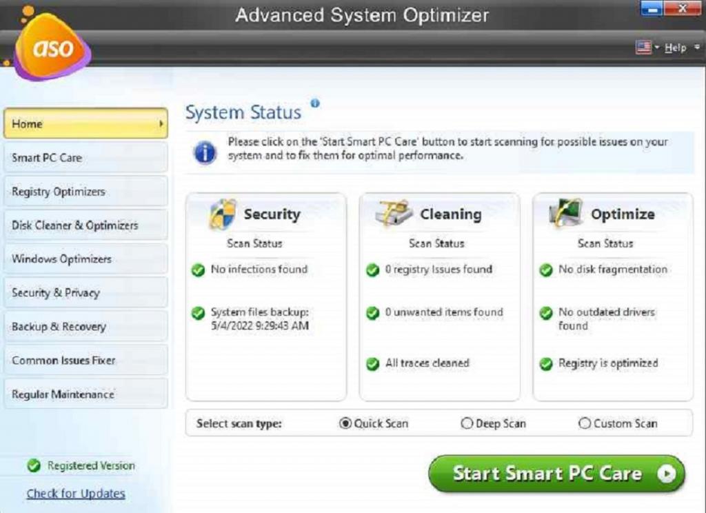 نحوه حذف مایکروسافت اج از ویندوز 11:استفاده از Advanced System Optimizer