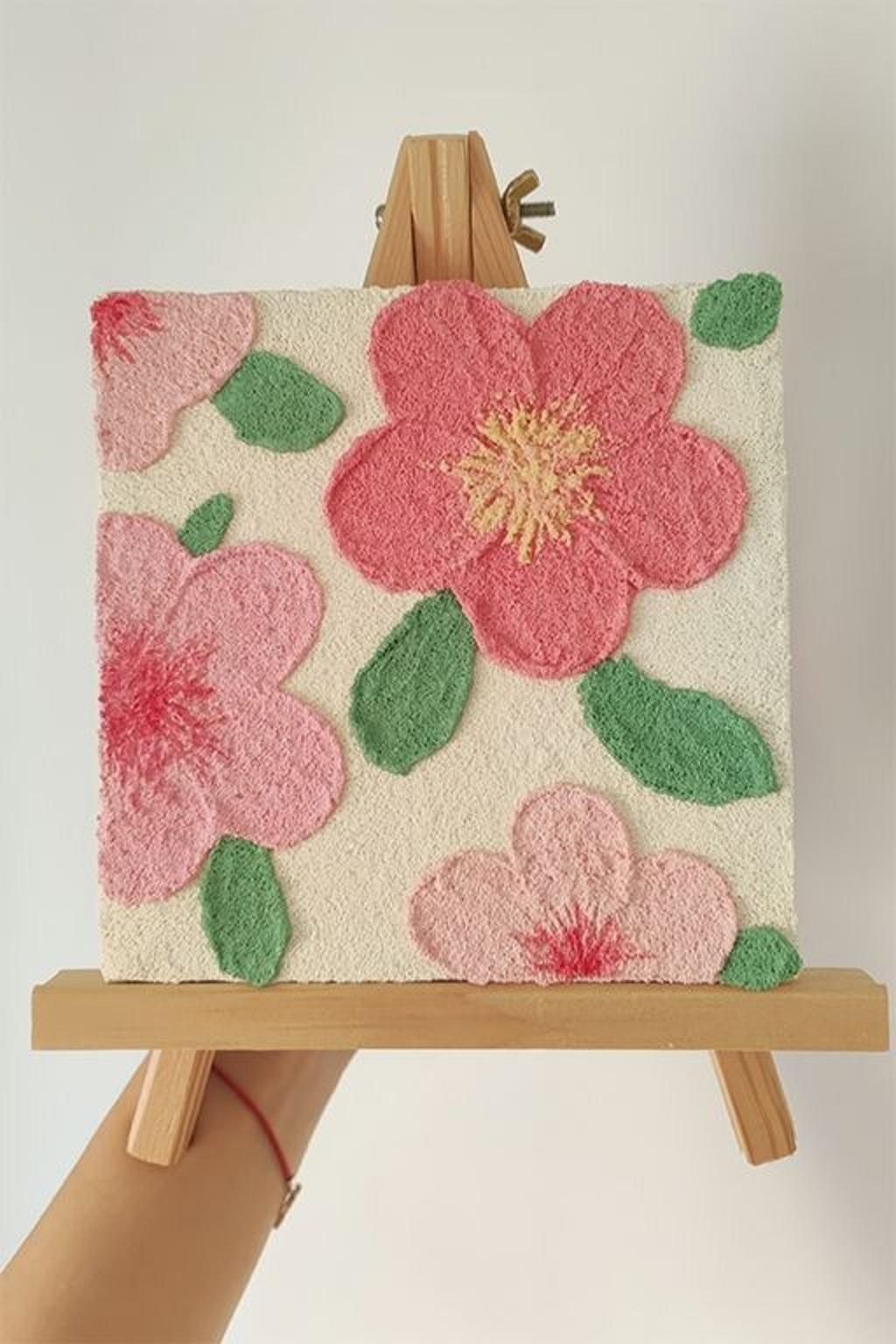 نقاشی با دستمال کاغذی و چسب چوب4