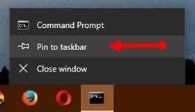 نحوه پین کردن Command Prompt به Taskbar 3
