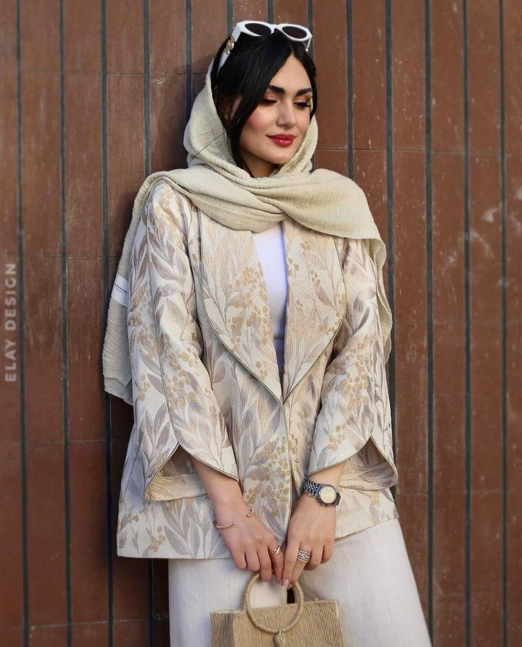 مدل مانتو ژاکارد جدید 1