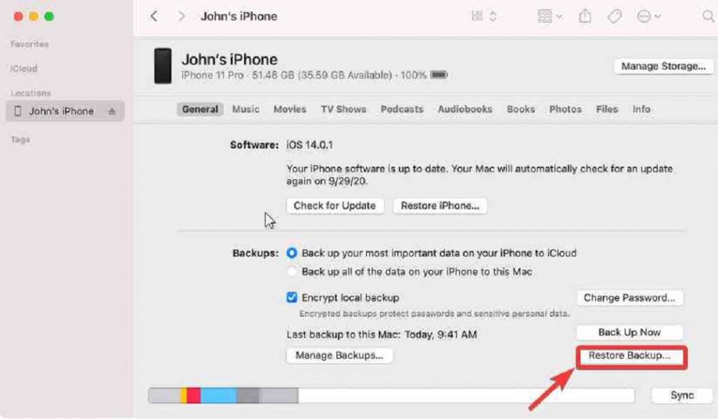 نحوه بازیابی تاریخچه تماس های حذف شده با پشتیبان گیری iTunes