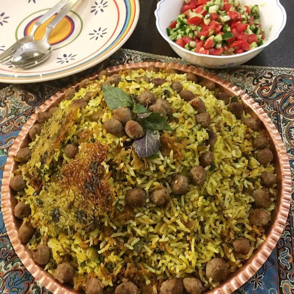 طرز تهیه کلم پلو شیرازی رستورانی