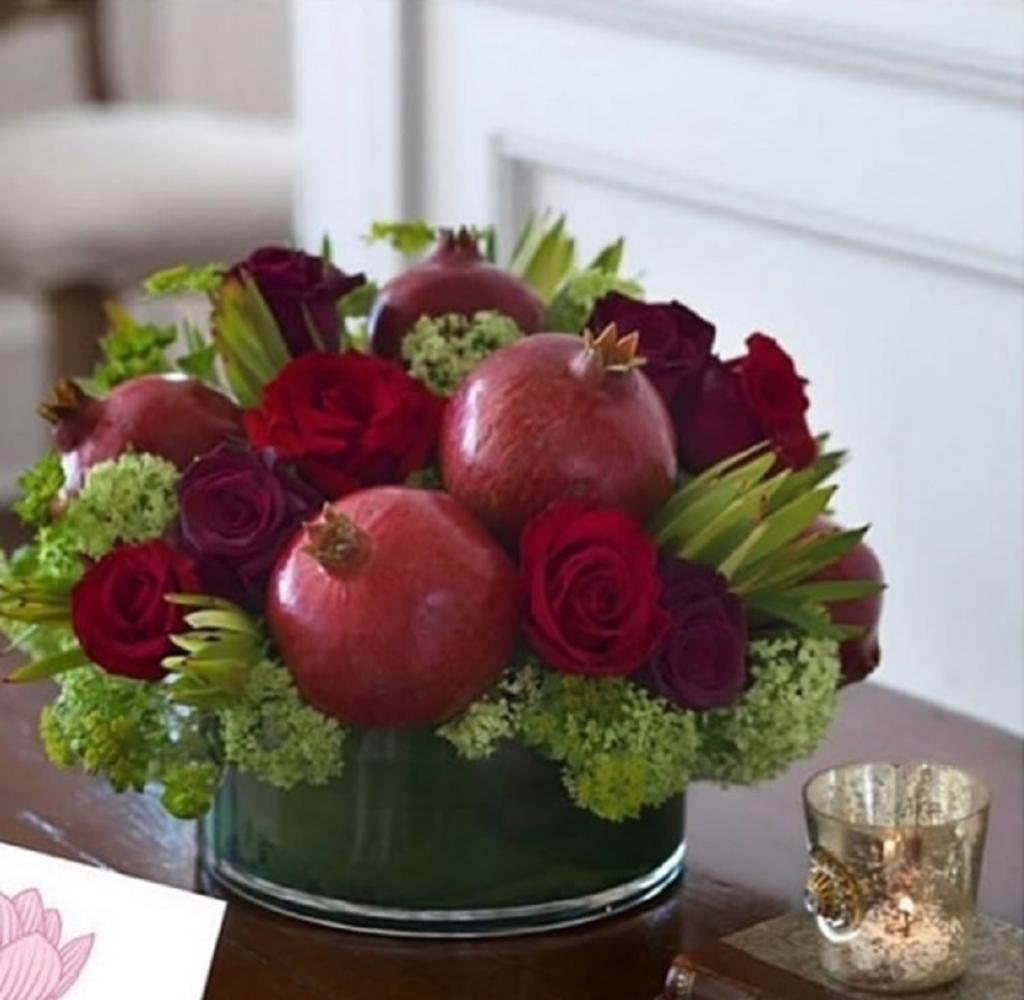 تزیین شب یلدا برای عروس ساده