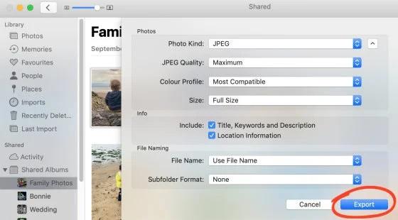 نحوه دانلود عکس ها از iCloud Shared Album در Mac