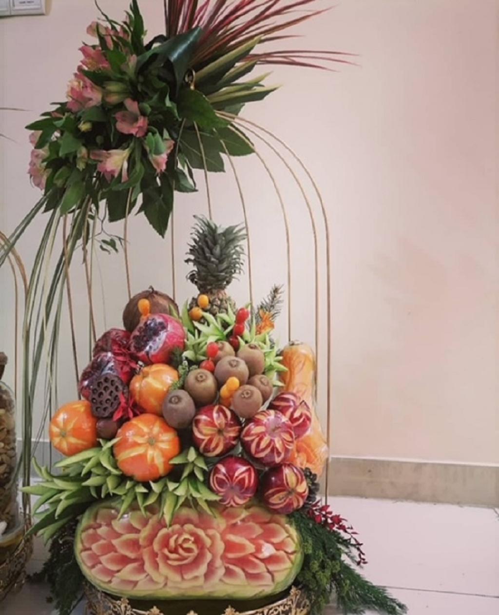 تزیین شب یلدا برای عروس ساده