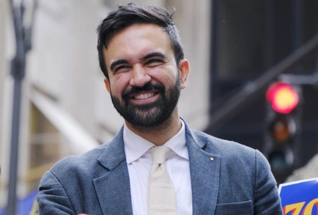 عکس تمام رخ زهران ممدانی