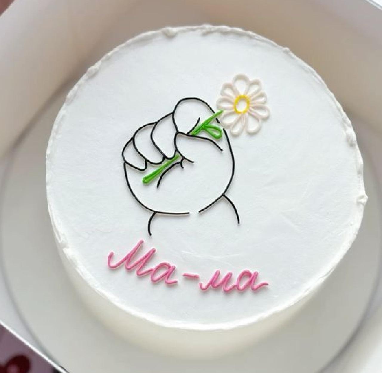 مدل مینی کیک روز مادر شخصی سازی شده 1