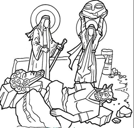 نقاشی مبعث حضرت رسول اکرم برای رنگ آمیزی 33