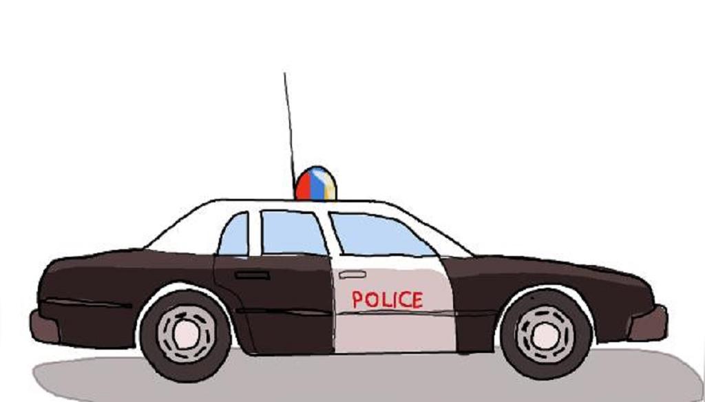 نقاشی ماشین پلیس 3