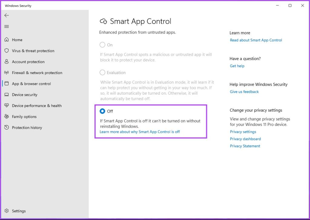 نحوه فعال کردن Smart App Control در ویندوز 11