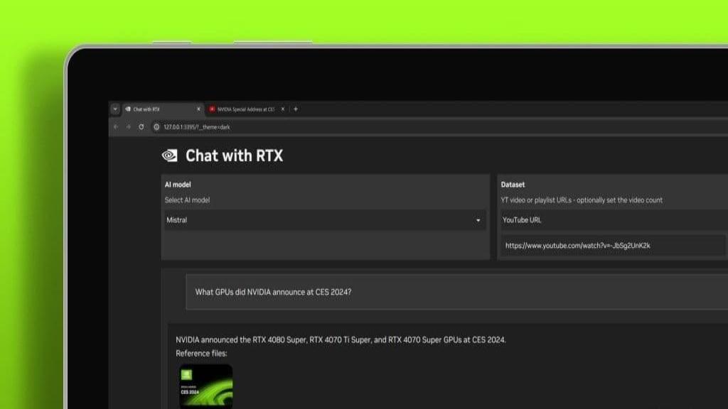 روش دانلود و کار با انویدیا چت بات هوش مصنوعی «Chat with RTX» ویندوز