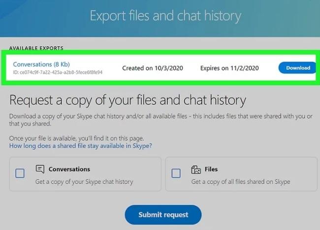 نحوه ذخیره یک چت متنی در اسکایپ 15