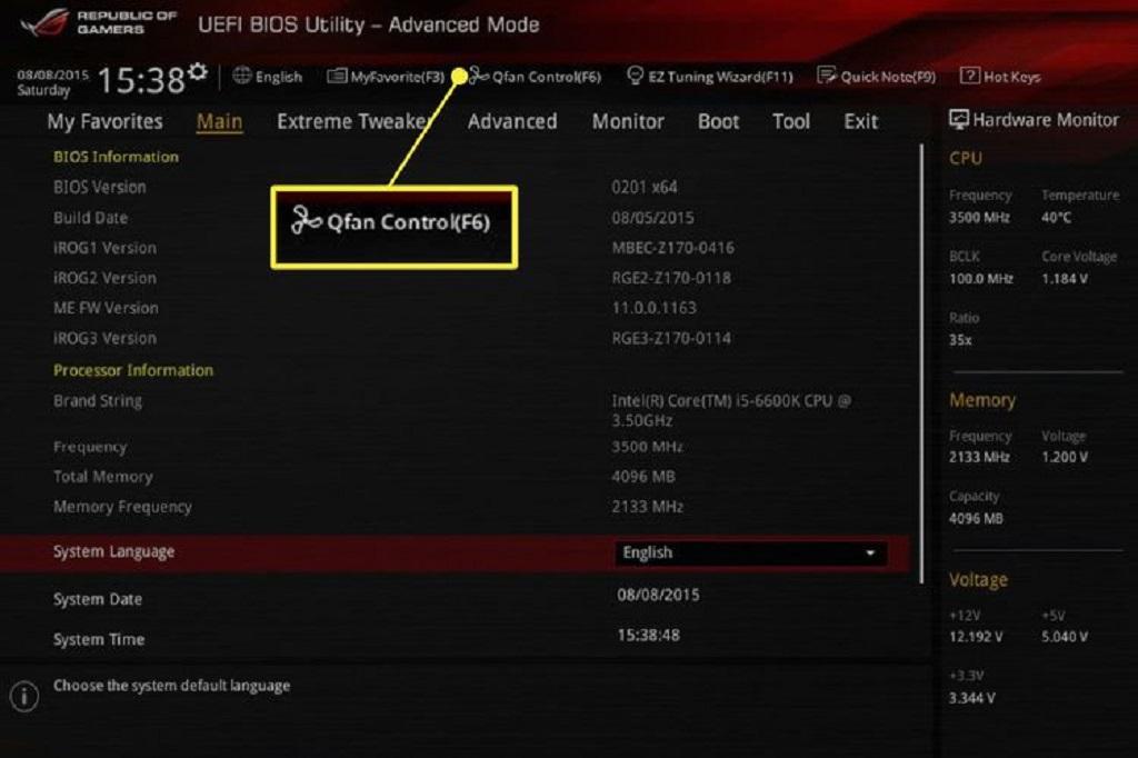 چگونه سرعت فن پردازنده (CPU) را از طریق BIOS کنترل کنیم