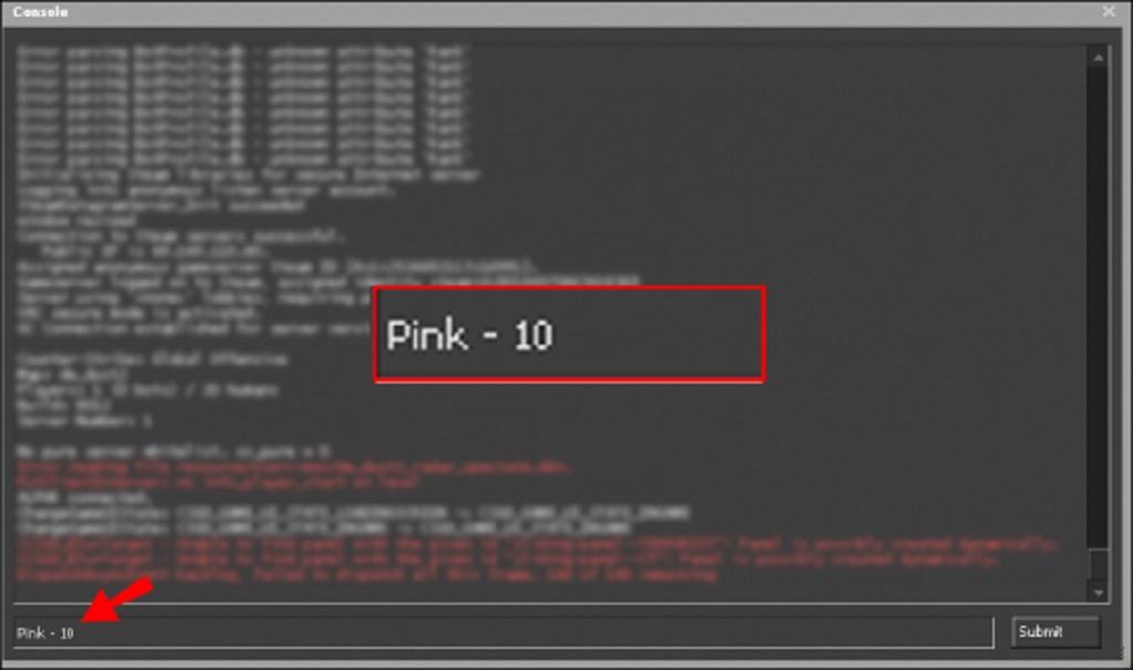کدهای رنگی HUD در CSGO: صورتی