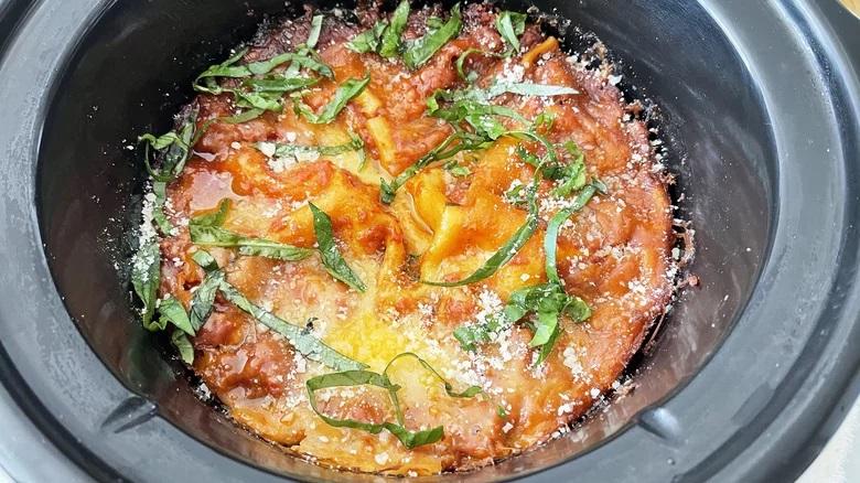 لازانیا با سس مارینارا