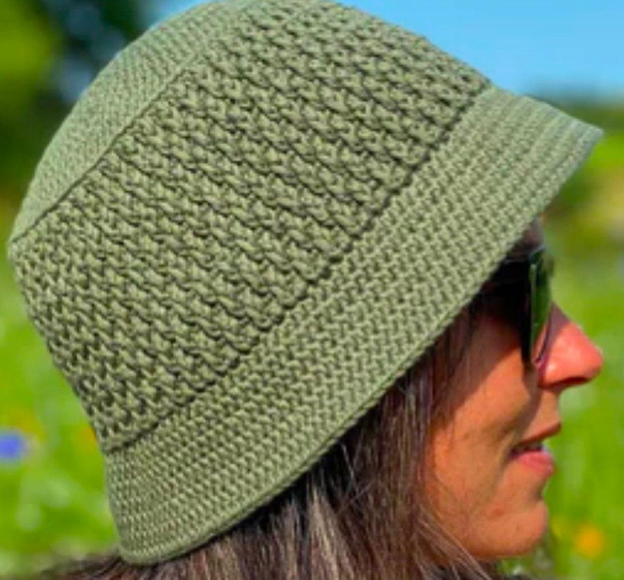 مدل کلاه بافتنی دخترانه با قلاب4