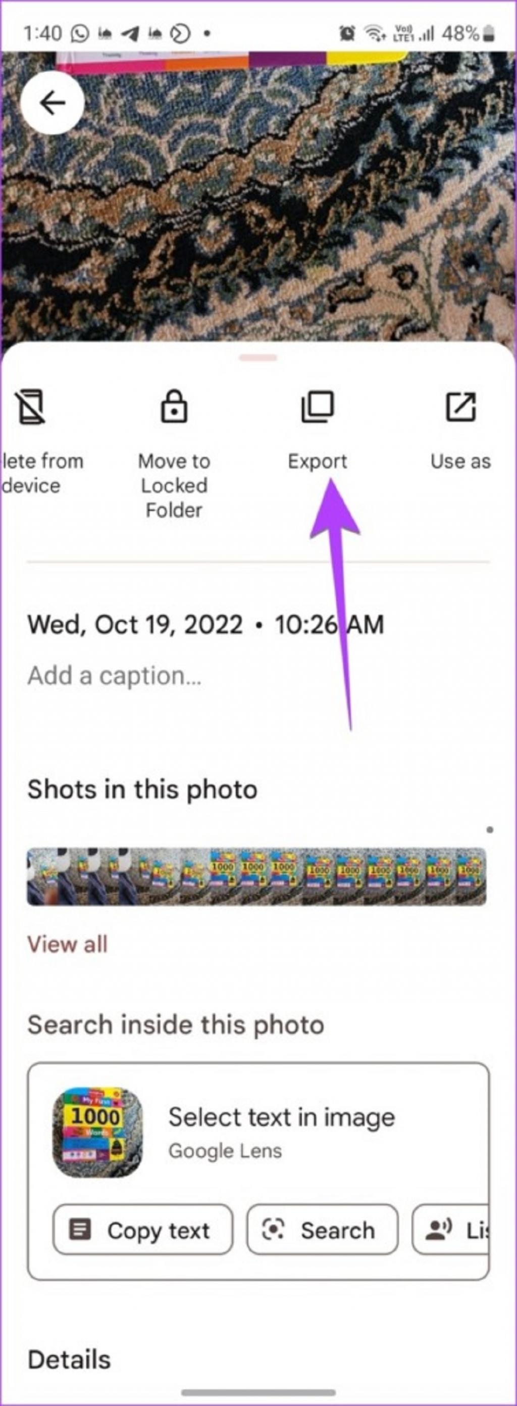 نحوه ذخیره کردن لایو فوتو به عنوان ویدیو یا GIF در Google Photos 