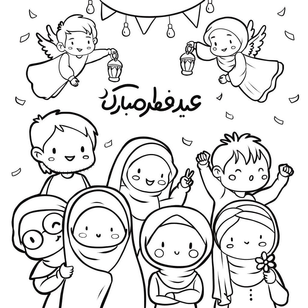 نقاشی در مورد عید فطر کلاس سوم ابتدایی 2