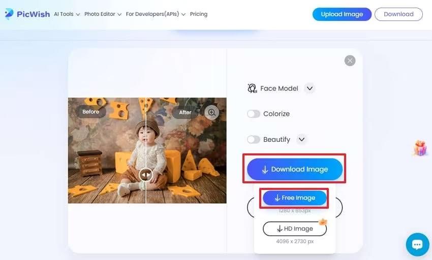 نحوه ترمیم عکس پیکسلی 5