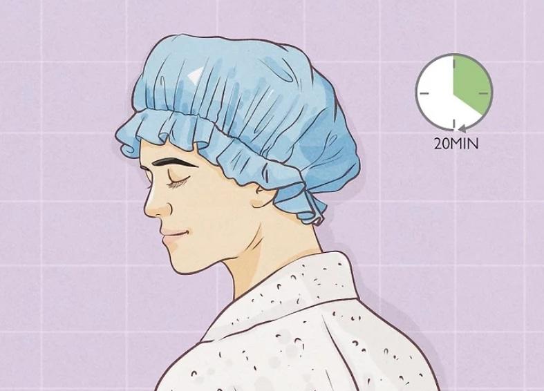 نحوه رنگ کردن مو‌ با قهوه 9
