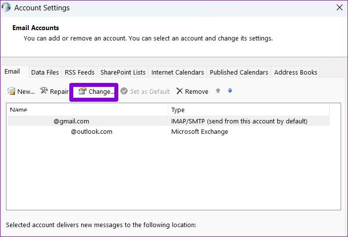 نحوه رفع خطای IMAP 0x800CCC0E در Outlook در ویندوز 11 7