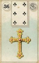 معنی کارت پرنده + صلیب در فال لنورماند