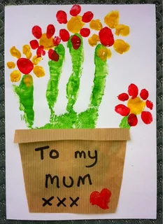 ساخت کارت پستال روز مادر کودکانه 7