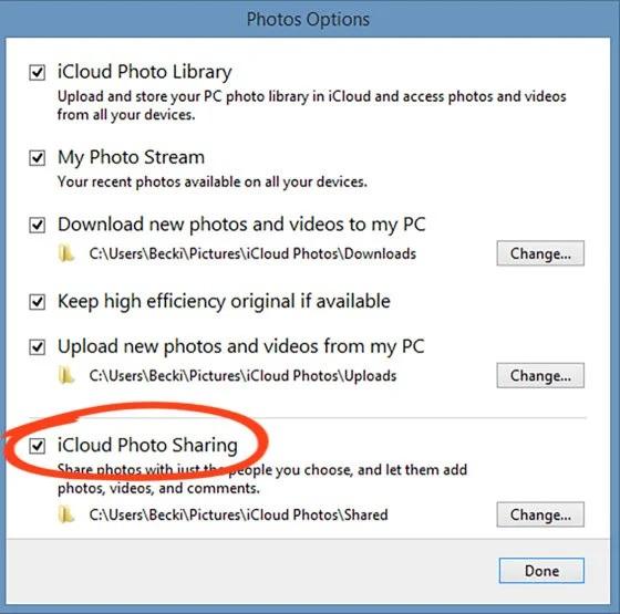 حوه دانلود عکس ها از iCloud Shared Album در رایانه شخصی ویندوز