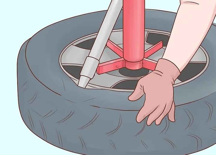 نحوه جدا کردن لاستیک از رینگ 15