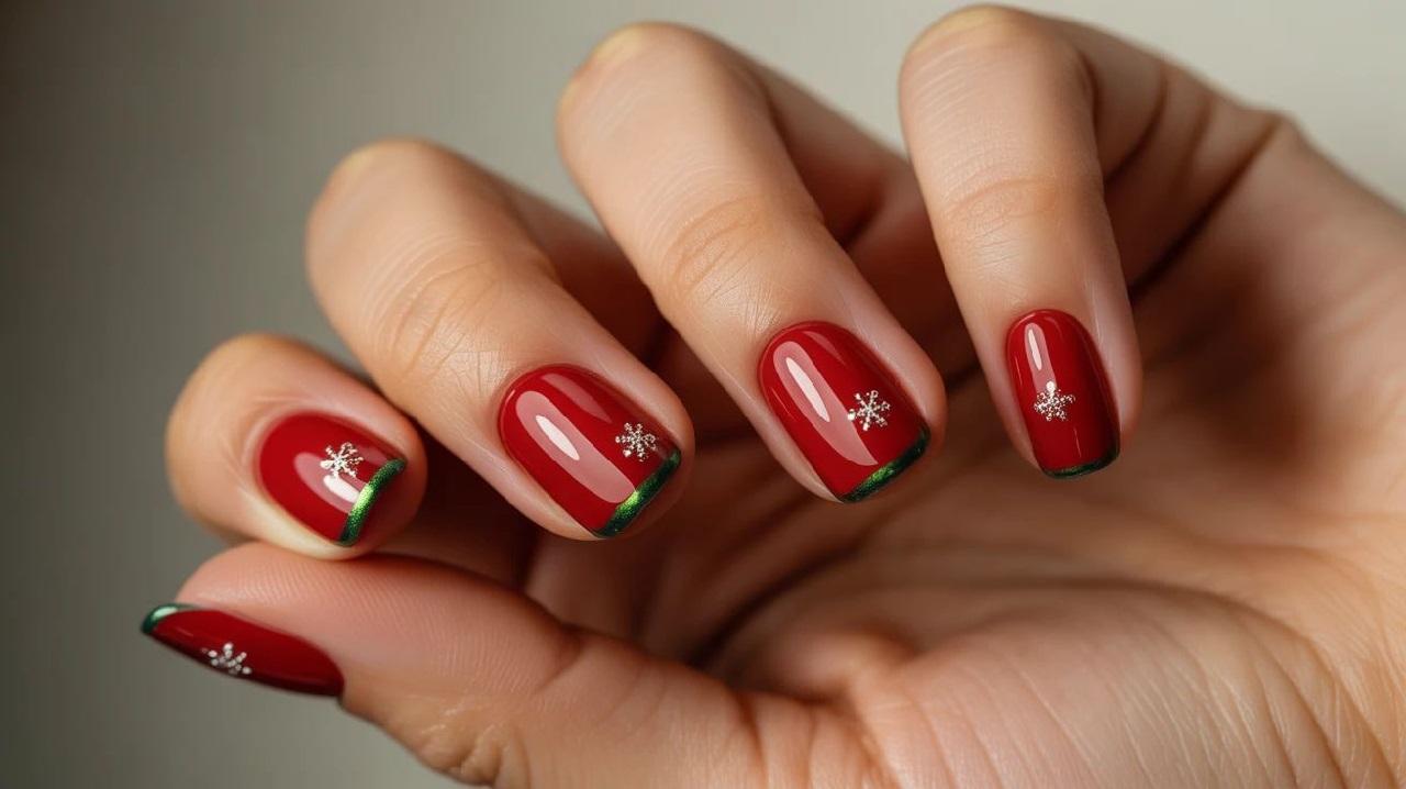 رنگ ناخن قرمز یلدایی 2