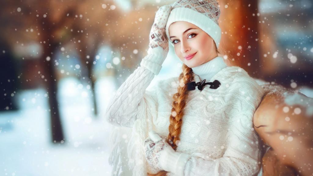 عکس پروفایل دخترانه زمستانی و در برف شیک، لاکچری و خاص
