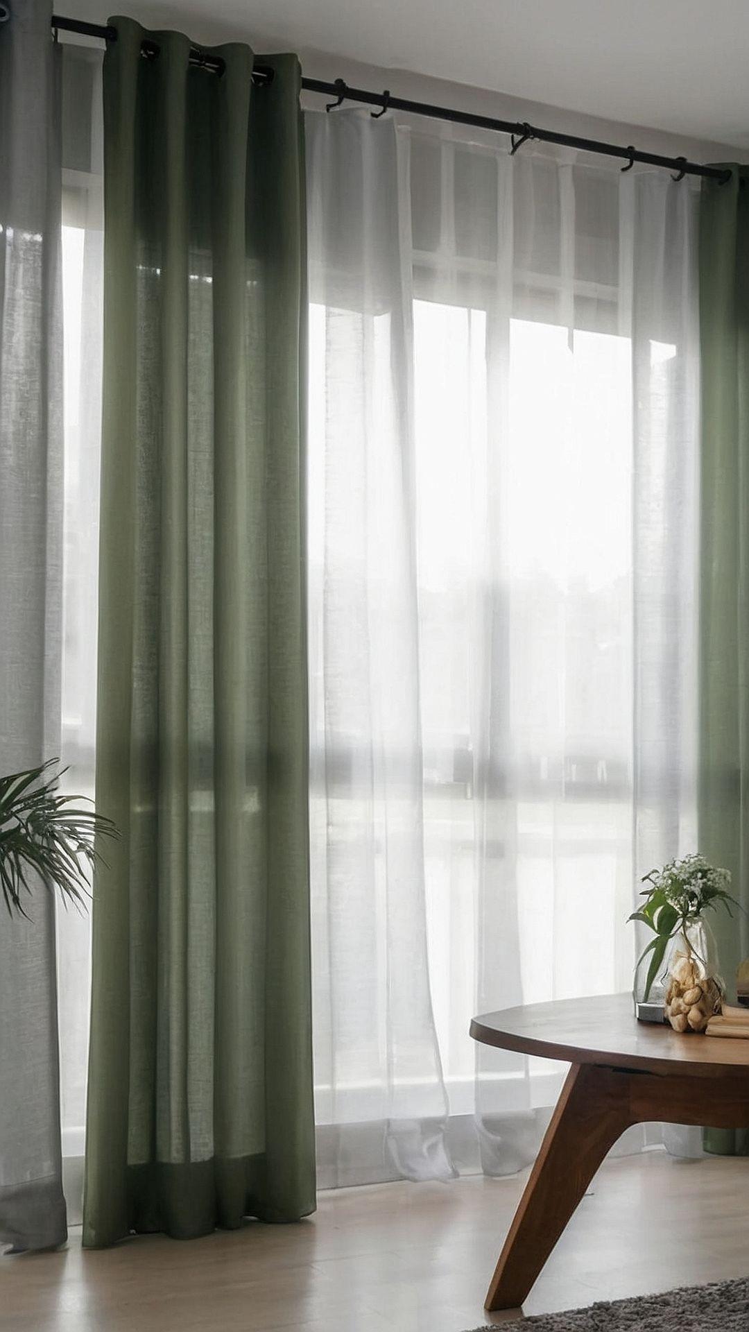 مدل پرده مینیمال دو رنگ 3