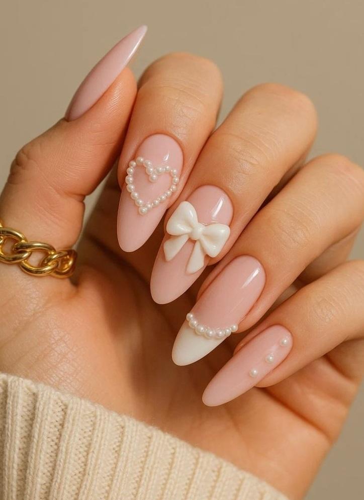 مدل ناخن کروم با پاپیون 2