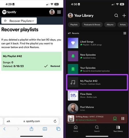 نحوه بازیابی لیست های پخش حذف شده در Spotify